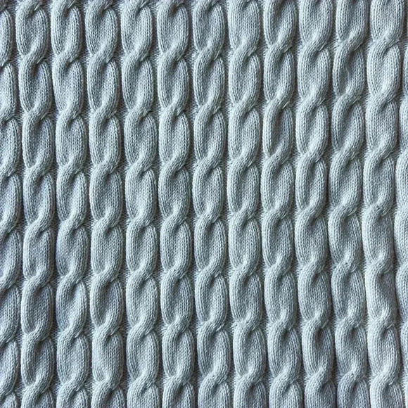 Boston Proper Sweater White V Neck Cable Knit Faux Pearl Embellished Size Large - Picture 7 of 9